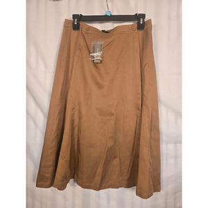 Women's J.CREW Brown A-Line Skirt Size 8